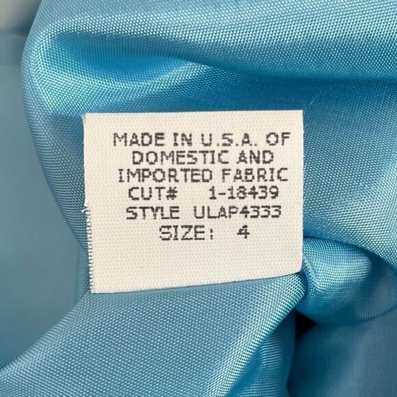 David Meister Shift Dress Turquoise Blue Chest Cut Out Sleeveless Made in USA 4 - Picture 7 of 9